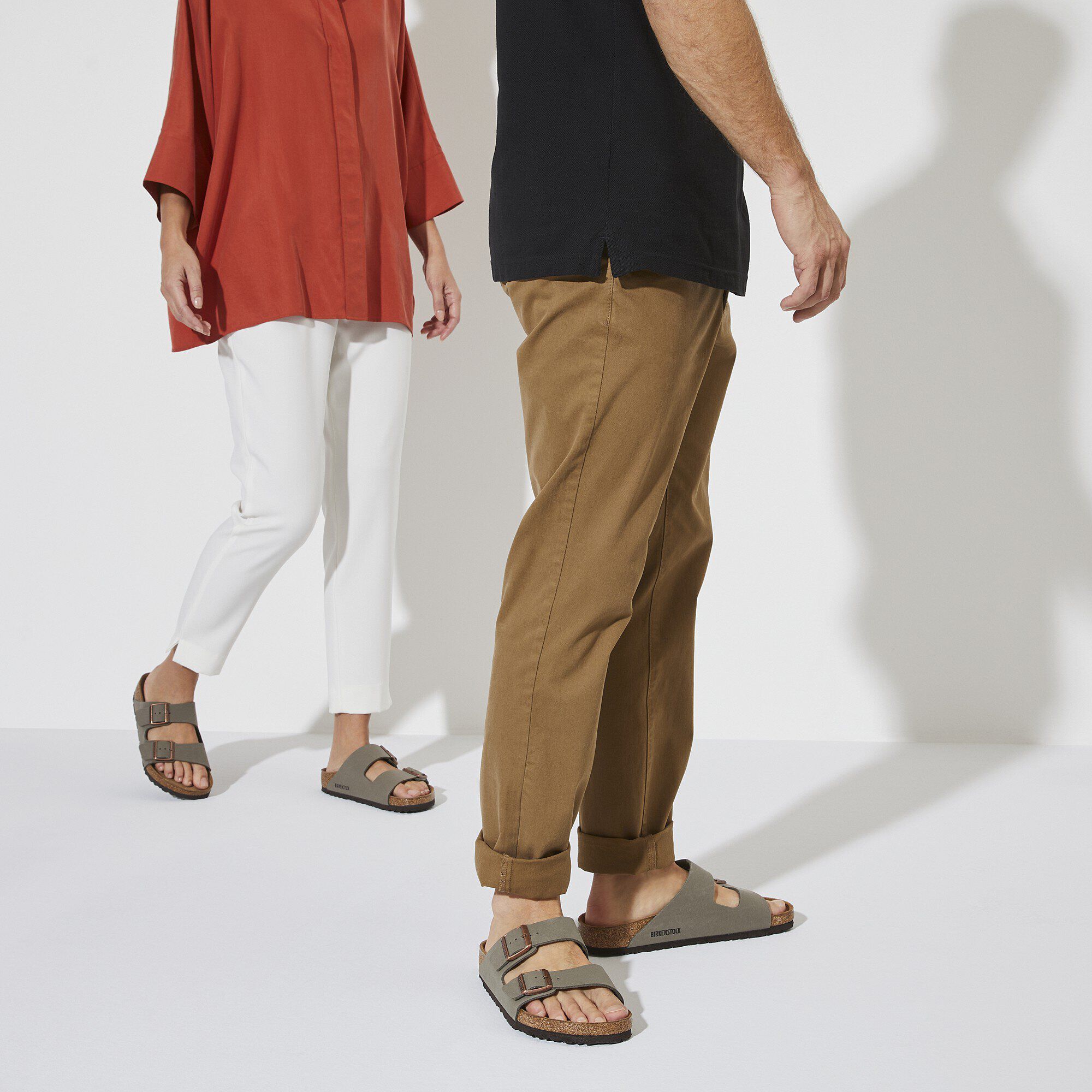 Arizona / アリゾナ ビルコフロー ヌバック ストーン | BIRKENSTOCK