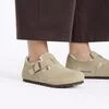 London Shearling Suede Leather