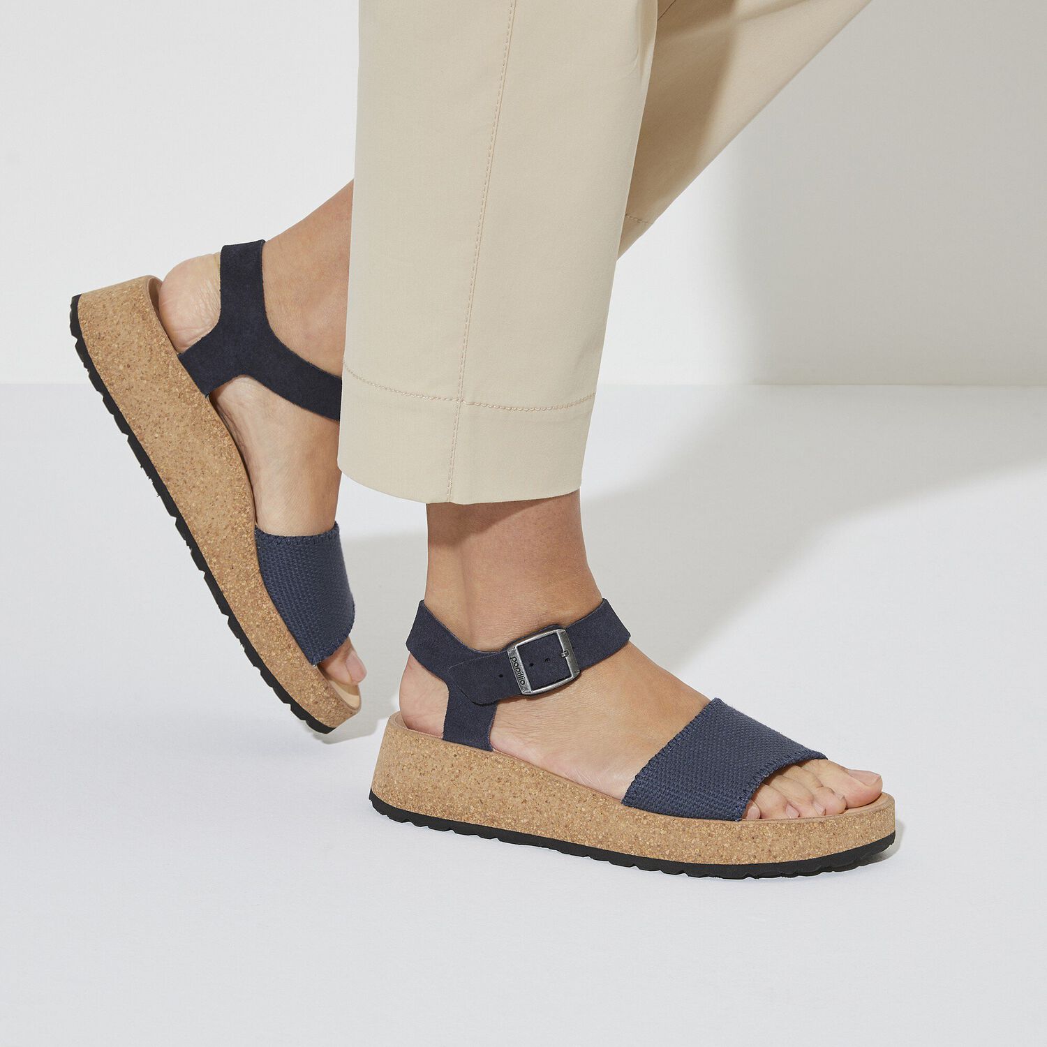 Glenda Veloursleder/Textil Midnight | BIRKENSTOCK