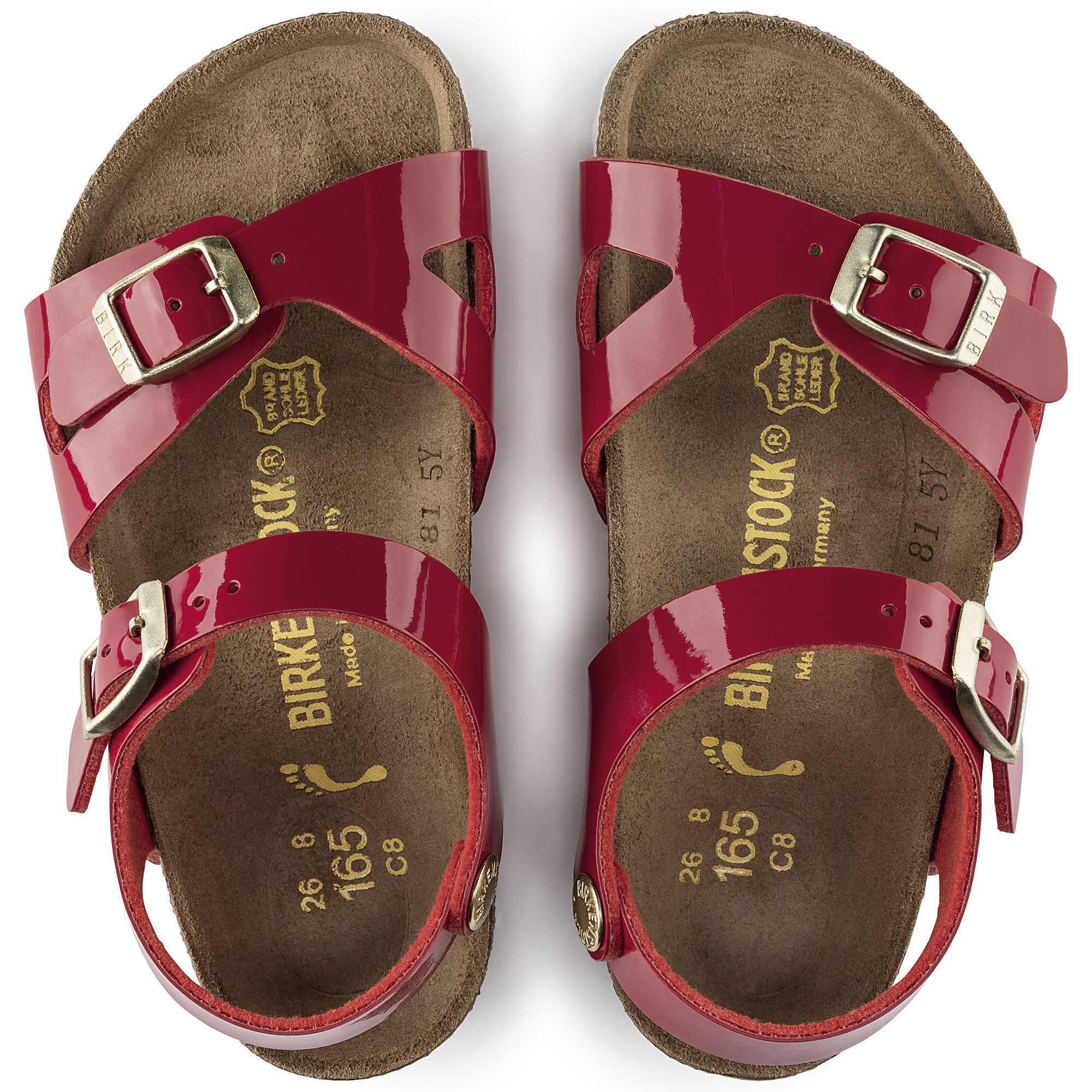 red patent birkenstocks