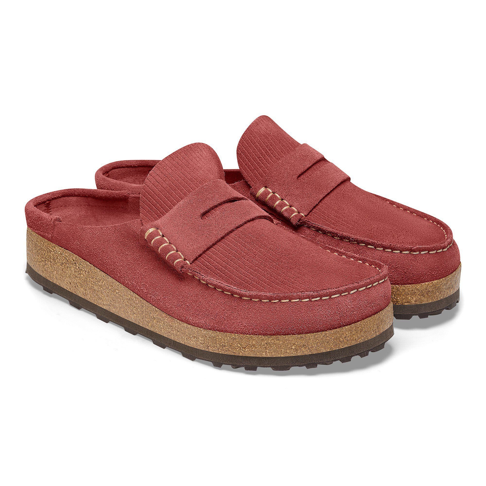 BIRKENSTOCK Naples サンダル　42 27cm レッド Naples Suede Leather Corduroy Sienna Red | BIRKENSTOCK