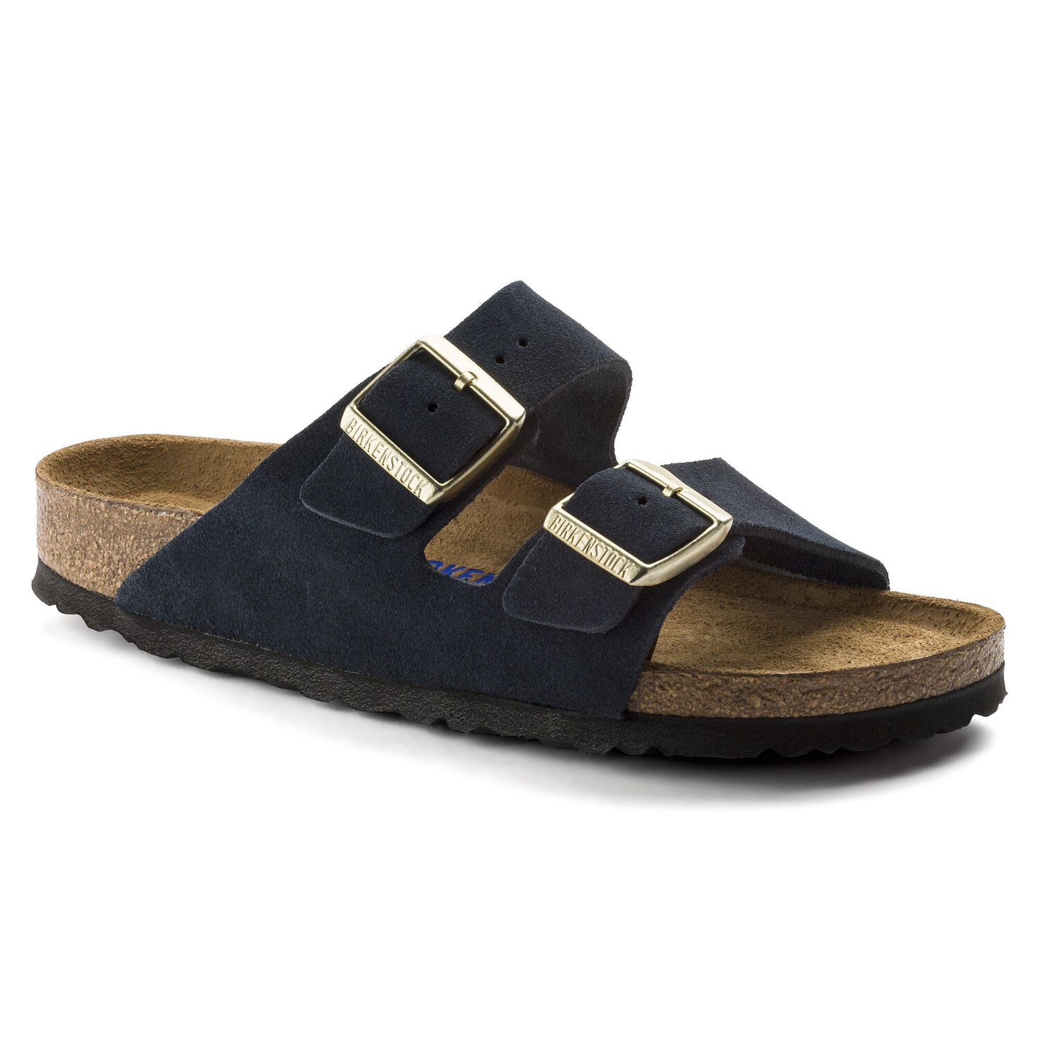birkenstock arizona navy blue leather