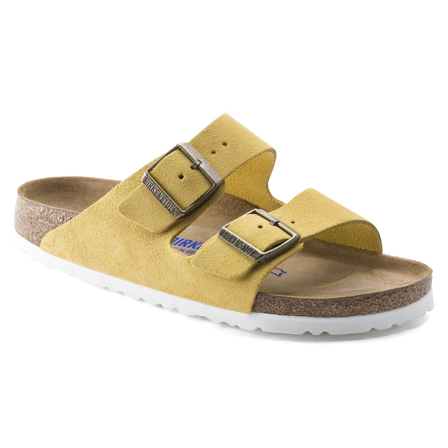 Arizona Suede Leather Ochre Shop Online At Birkenstock