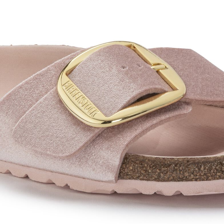 birkenstock big buckle madrid rose gold