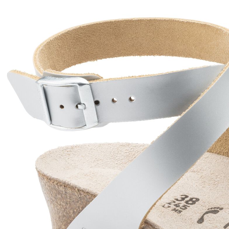 Lola Natural Leather Frosted Metallic Silver Lola Natural Leather Frosted Metallic Silver