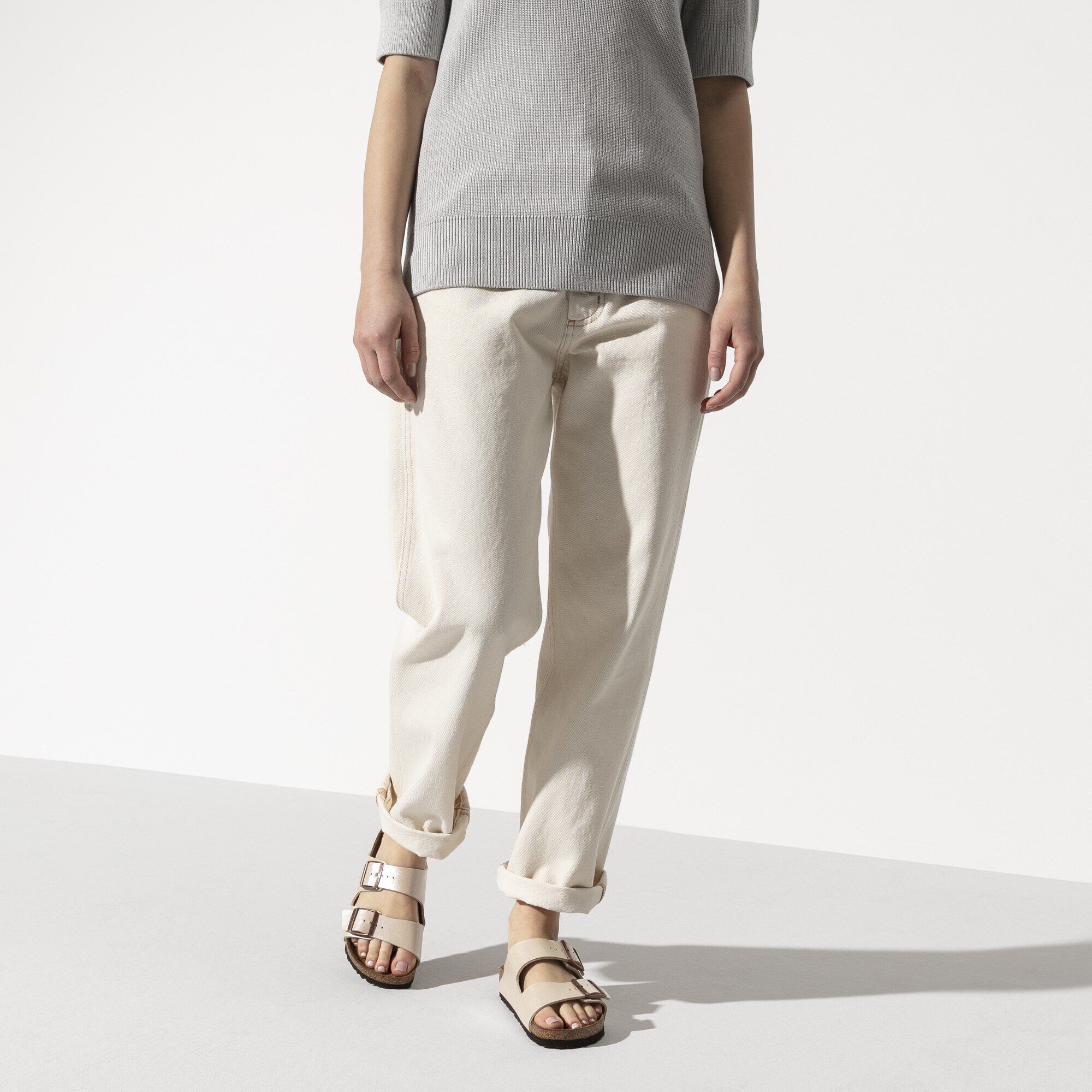 womens white arizona birkenstocks