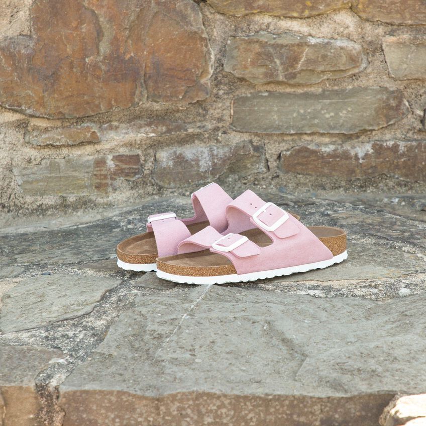 arizona suede leather in rose