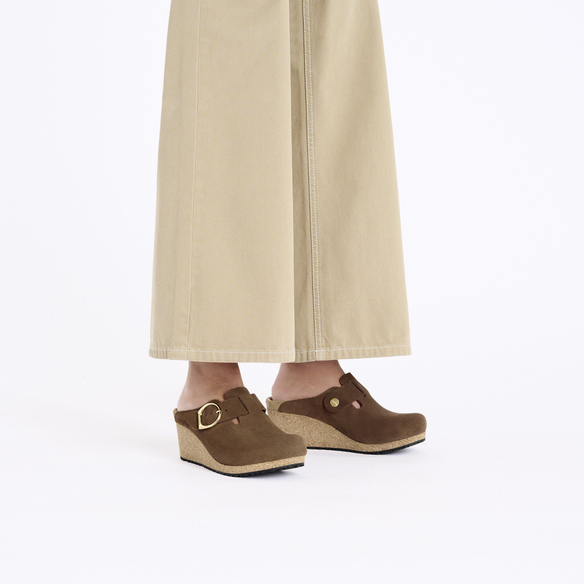 Fanny Ring Buckle Suede Leather