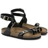 black patent birko flor