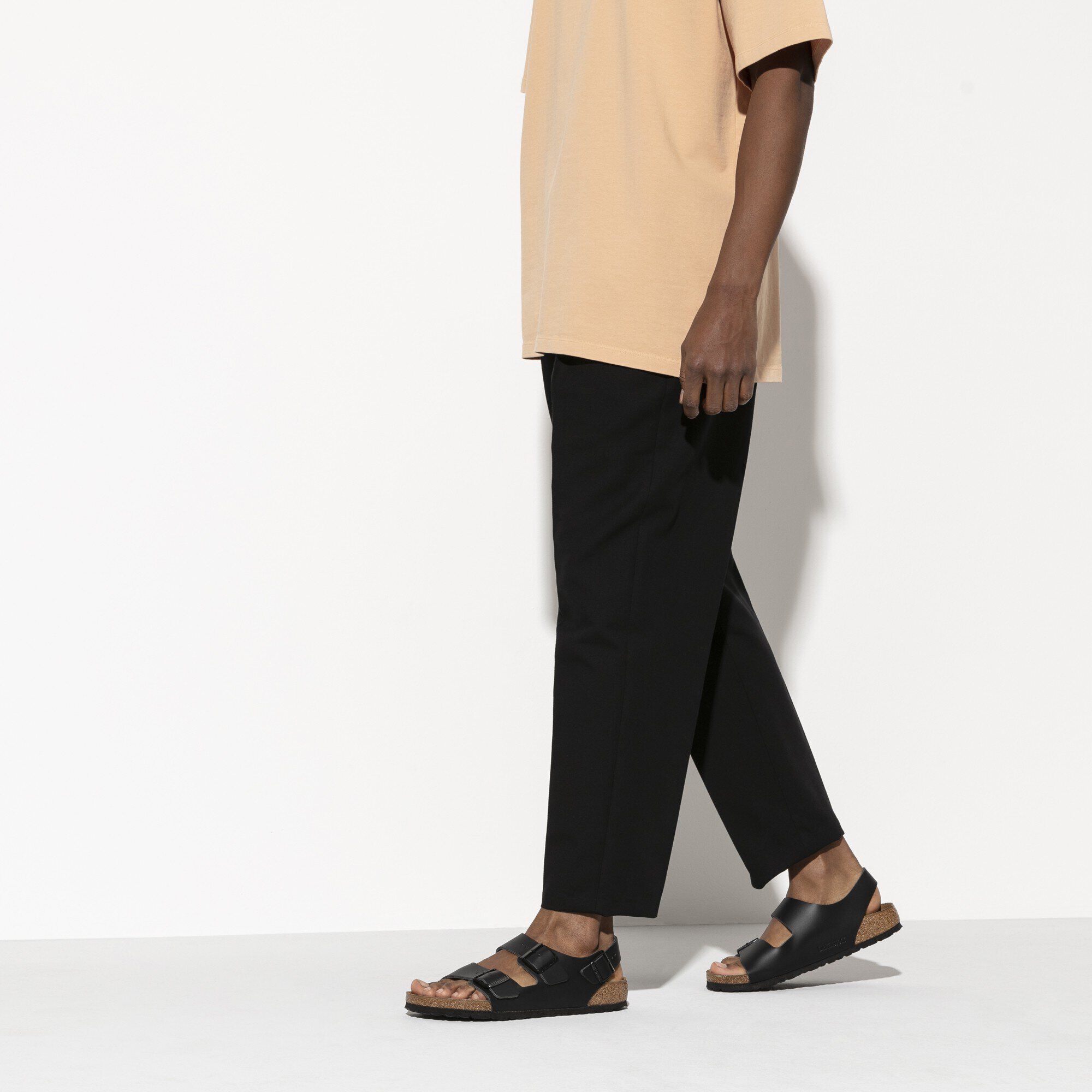 サイズ26.5/BIRKENSTOCK（ビルケンシュトック）ミラノ/レザー/黒 BIRKENSTOCK ビルケンシュトック サンダル ミラノ チャンキー