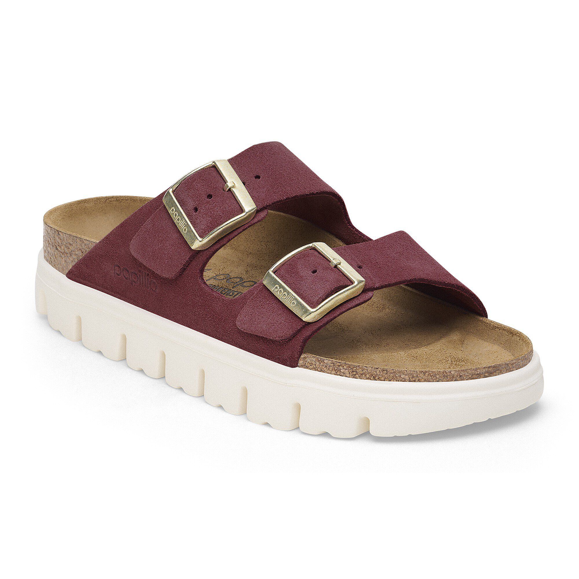 Birkenstock burgundy suede sale