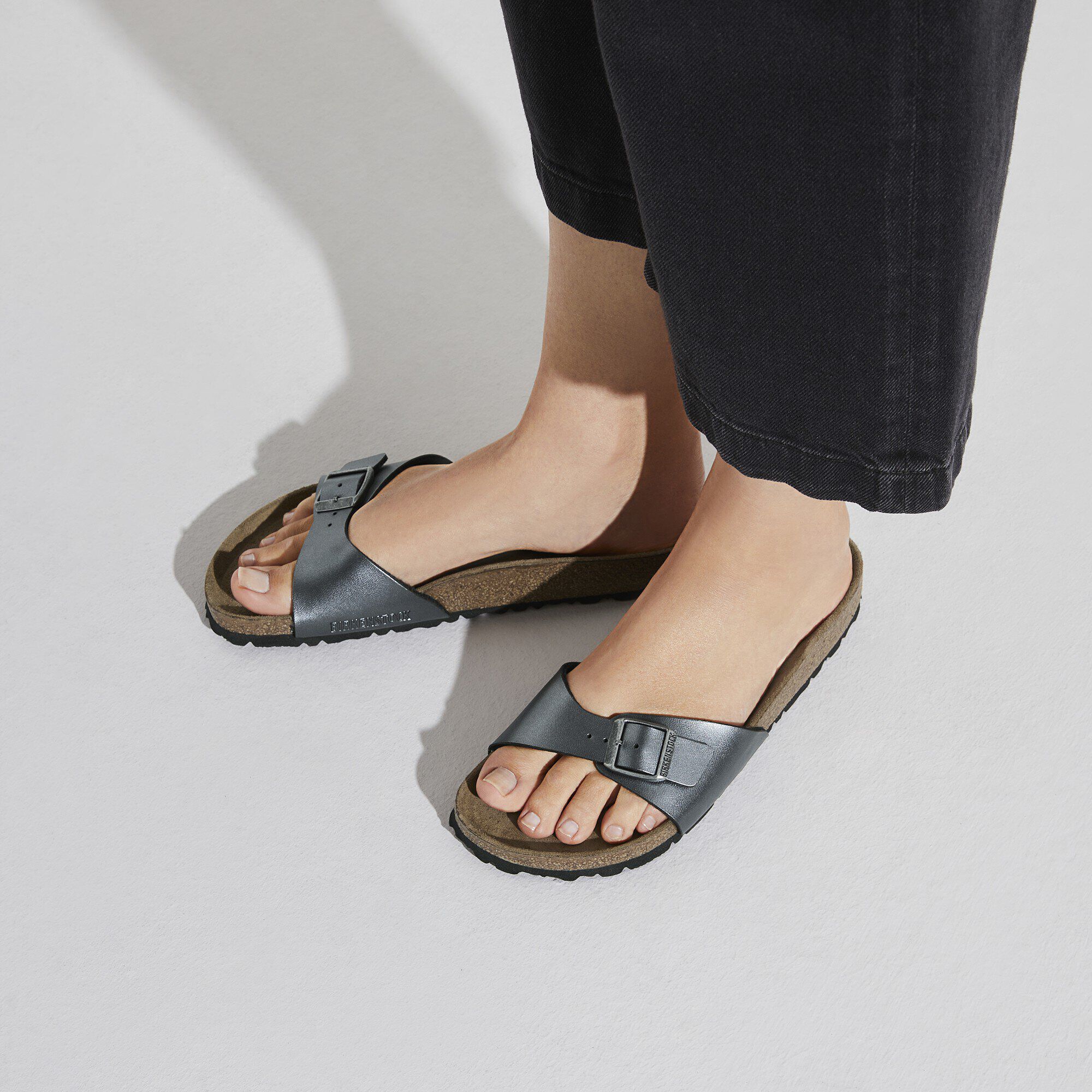 Birkenstock metallic black deals
