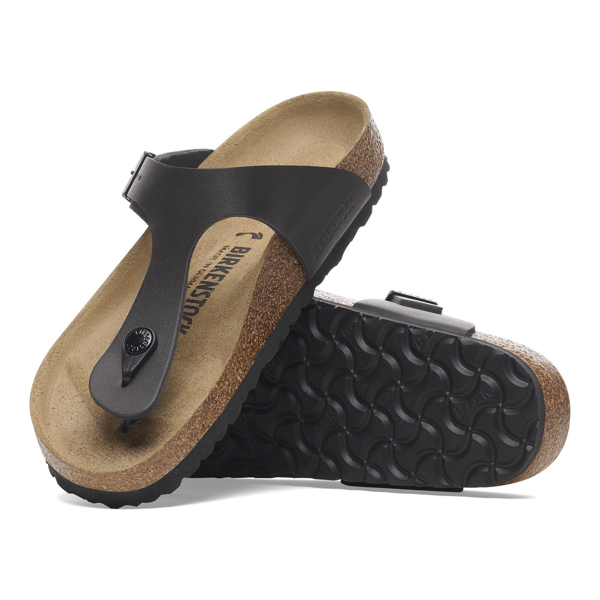 BIRKENSTOCK Gizeh ギゼ オールレザー本革 黒 42 美品 箱付 845251_pair.jpg