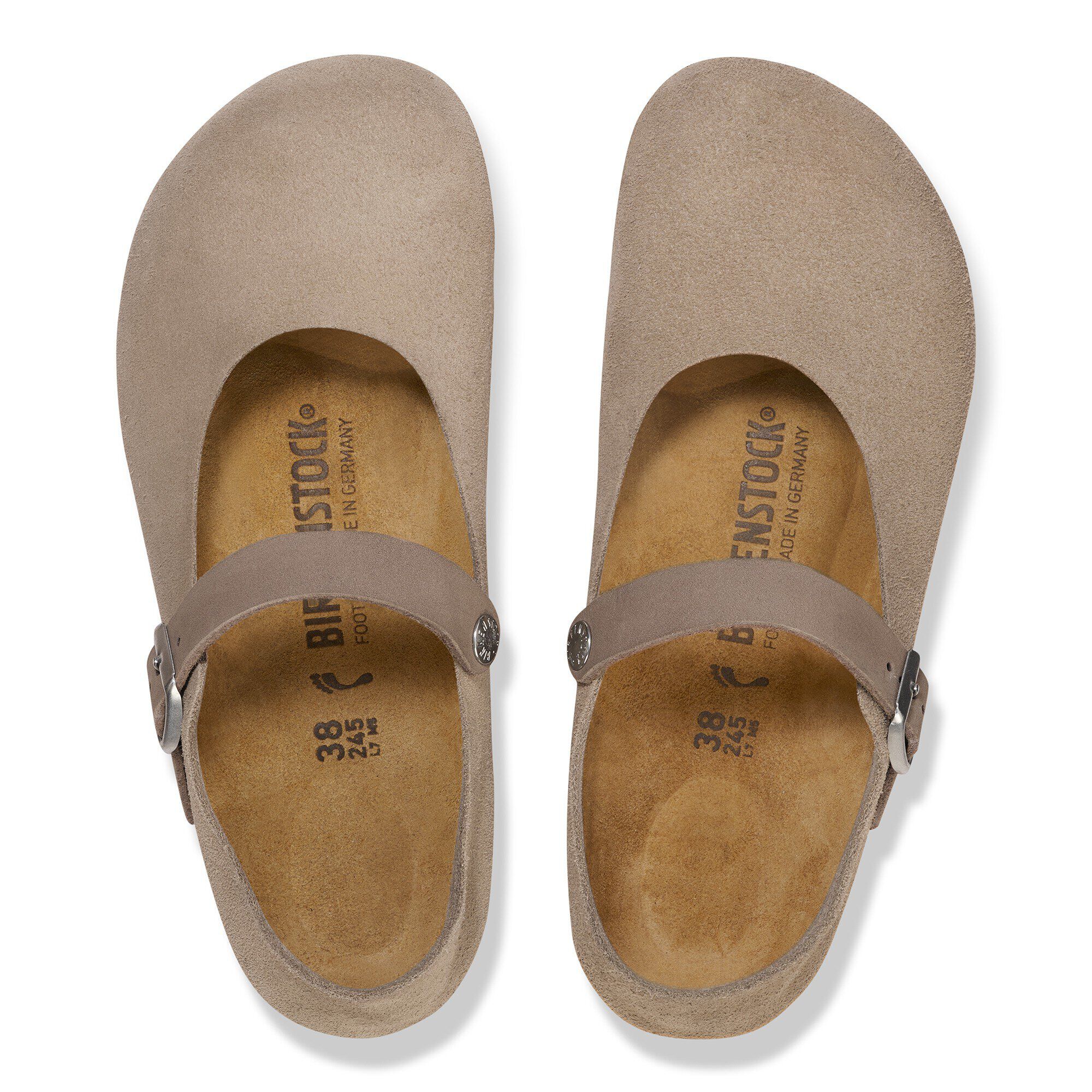 BIRKENSTOCK マントヴァ37 Birkenstock Mantova Flat Strap Shoes Black Narrow Size 37 JP