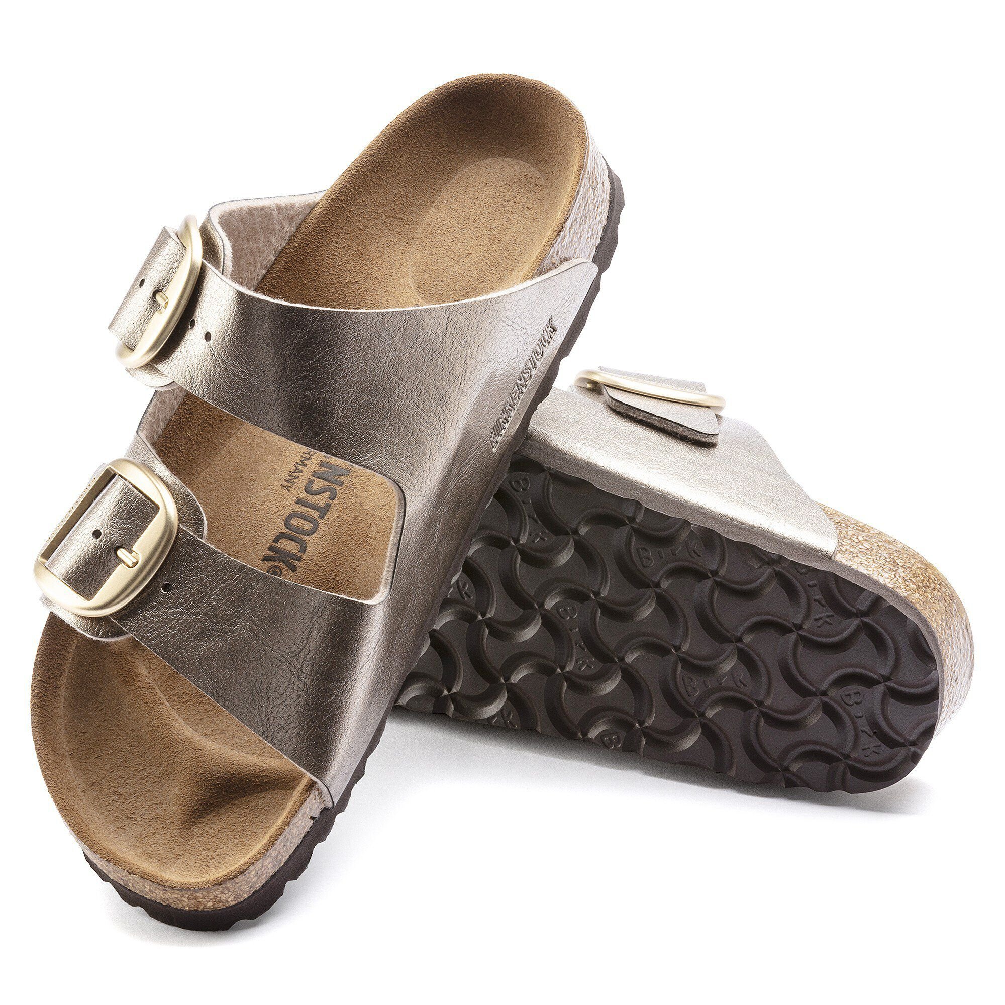 サンダル・ミュール BIRKENSTOCK 1020882 Sandals Sandalo Arizona in pelle Arizona Big Buckle Birko-Flor Graceful Taupe | BIRKENSTOCK