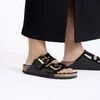 Arizona Shearling Eyelets Patent Leather
