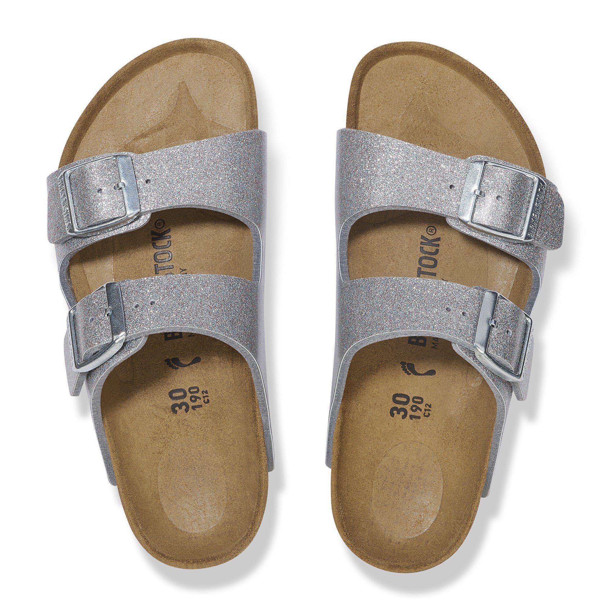 Arizona Kids BS Birko-Flor Sparkling Light Silver | BIRKENSTOCK
