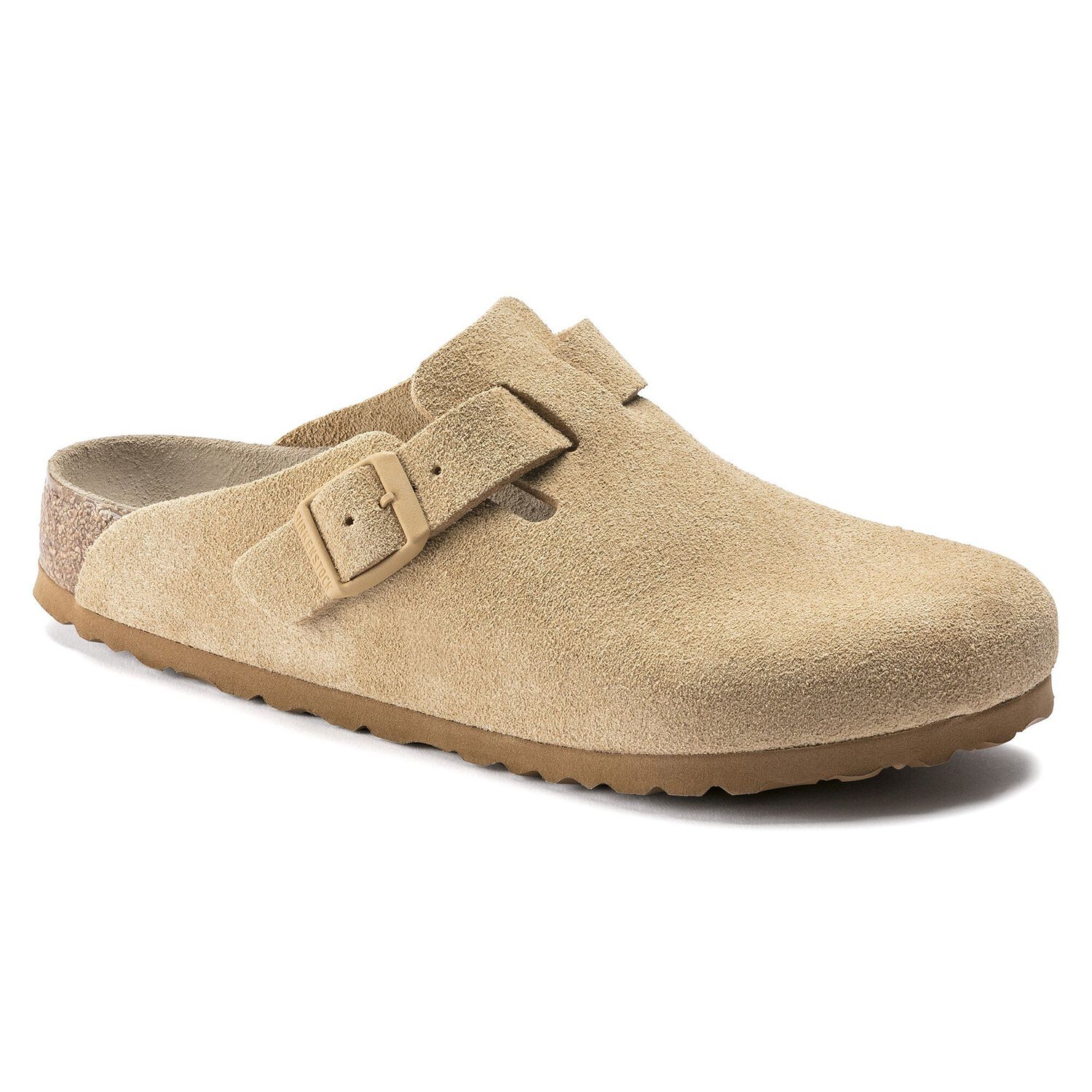 Boston Weichbettung Veloursleder Latte Cream BIRKENSTOCK