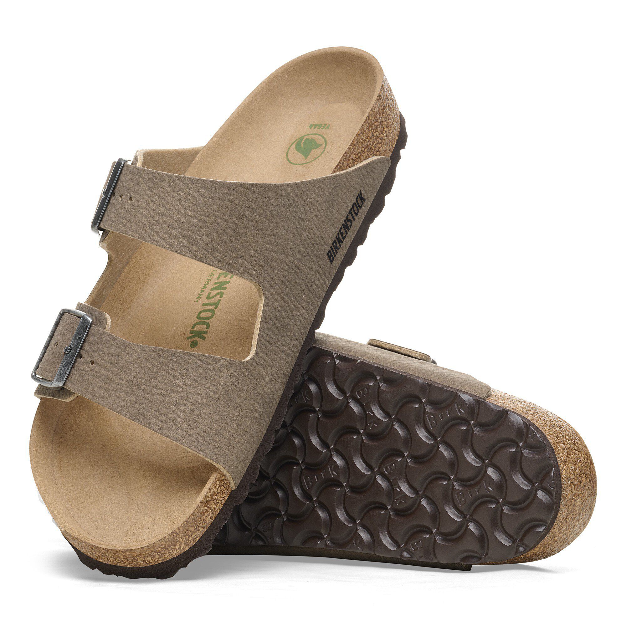 Arizona Vegan Synthetik Espresso/Gray Taupe | BIRKENSTOCK