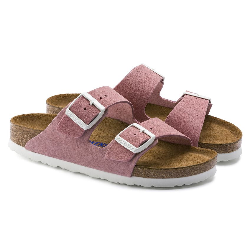 arizona suede leather in rose
