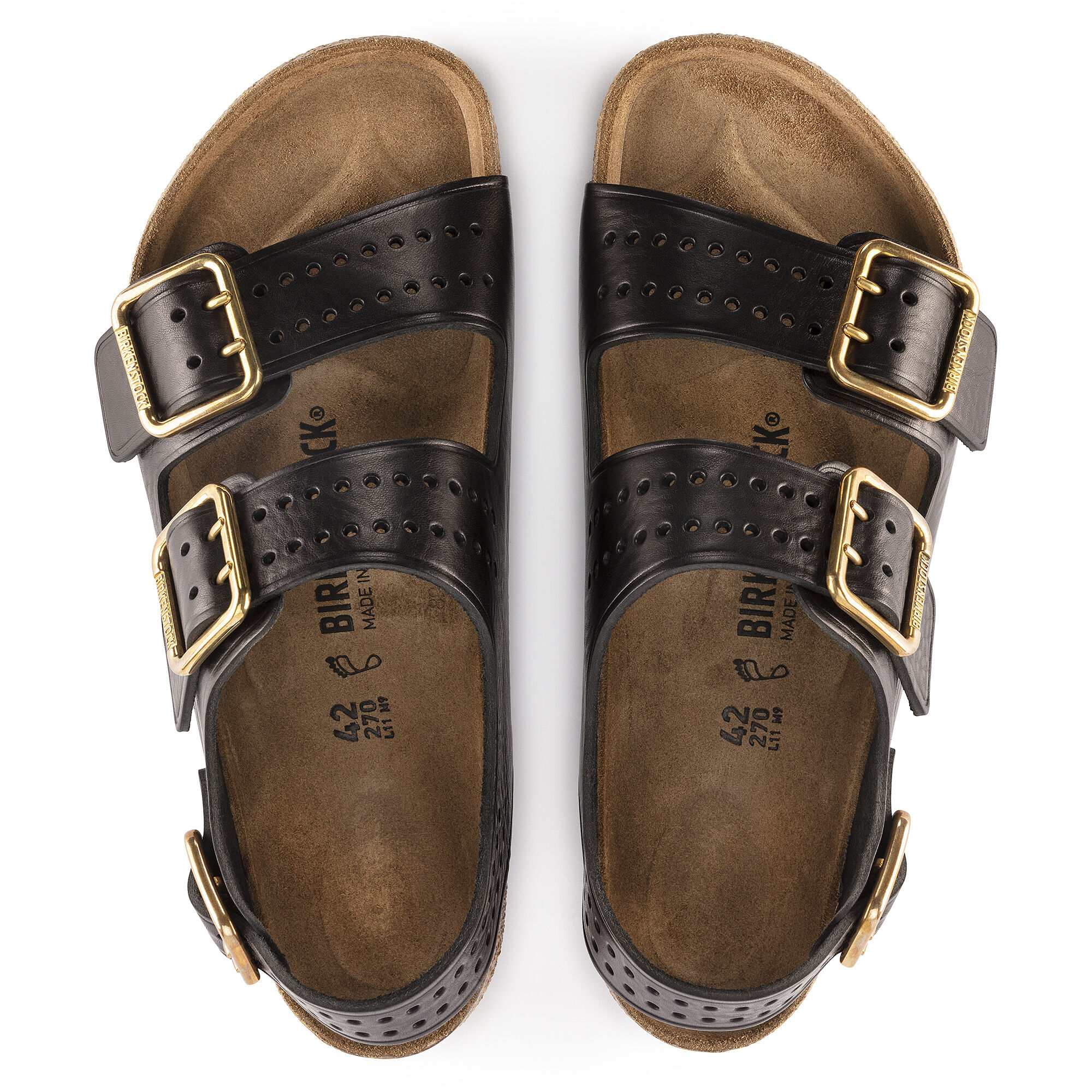 Birkenstock arizona nl injected rivets black on sale