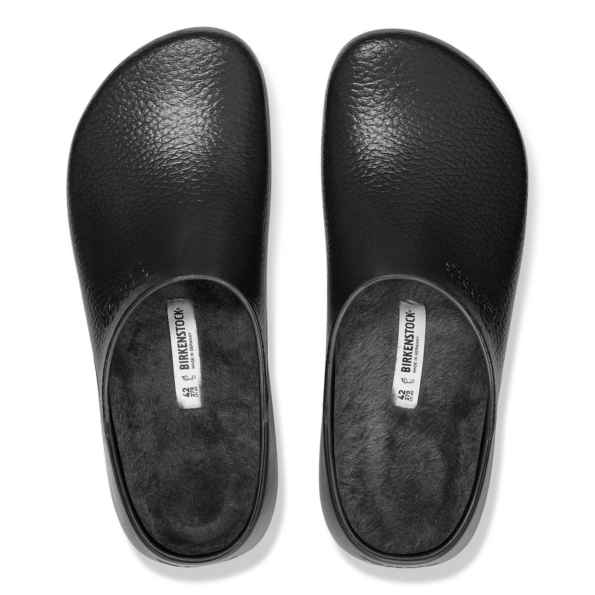 ★関税込★Birkenstock★Birkenstock SUPER BIRKI PU BLACK★ Super-Birki Shearling Polyurethane Jet Black | BIRKENSTOCK