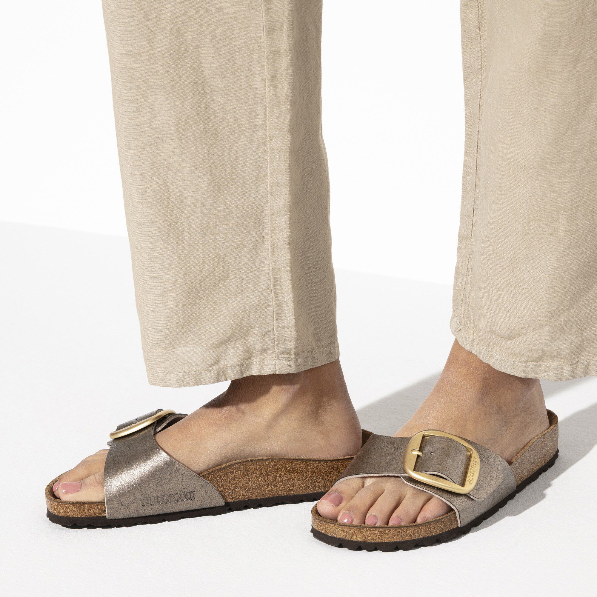 Madrid Big Buckle Birko-Flor Graceful Taupe | BIRKENSTOCK