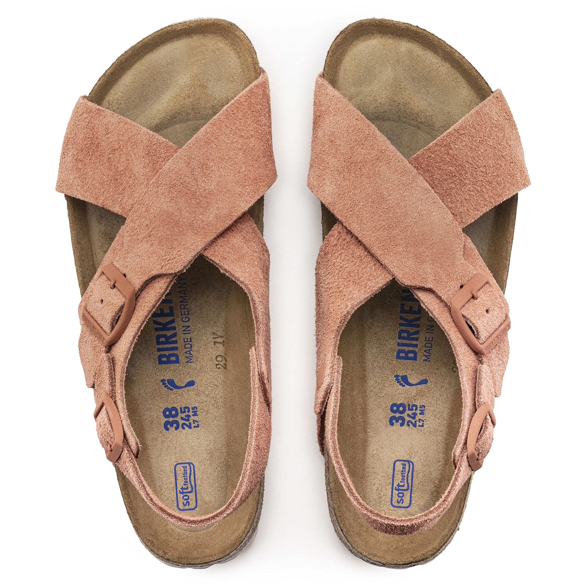 Tulum Soft Footbed Suede Leather Earth Red BIRKENSTOCK