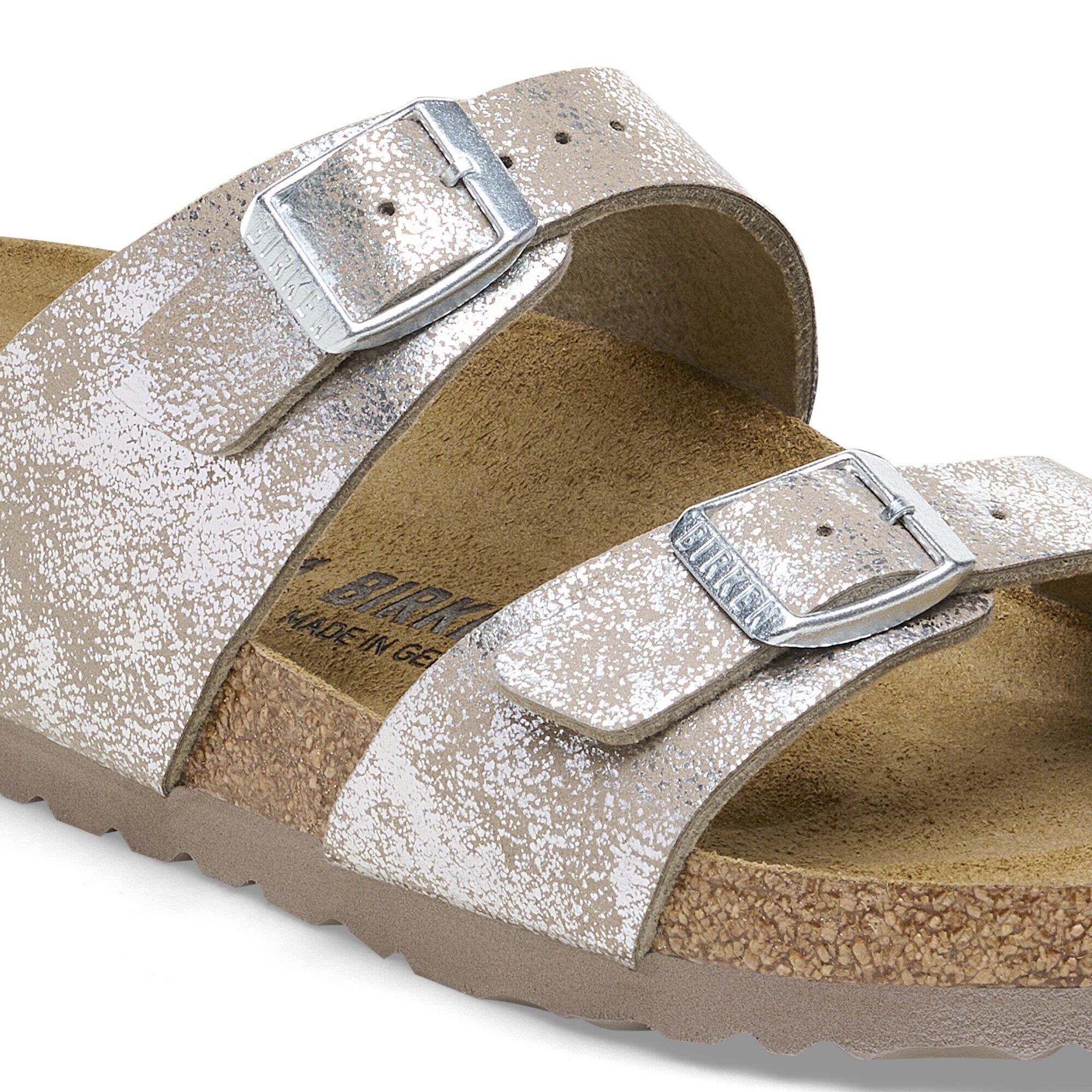 Sydney BS Synthetik SYN Washed Metallic Silver BIRKENSTOCK
