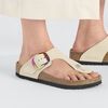 Gizeh Big Buckle Natural Leather Nubuck