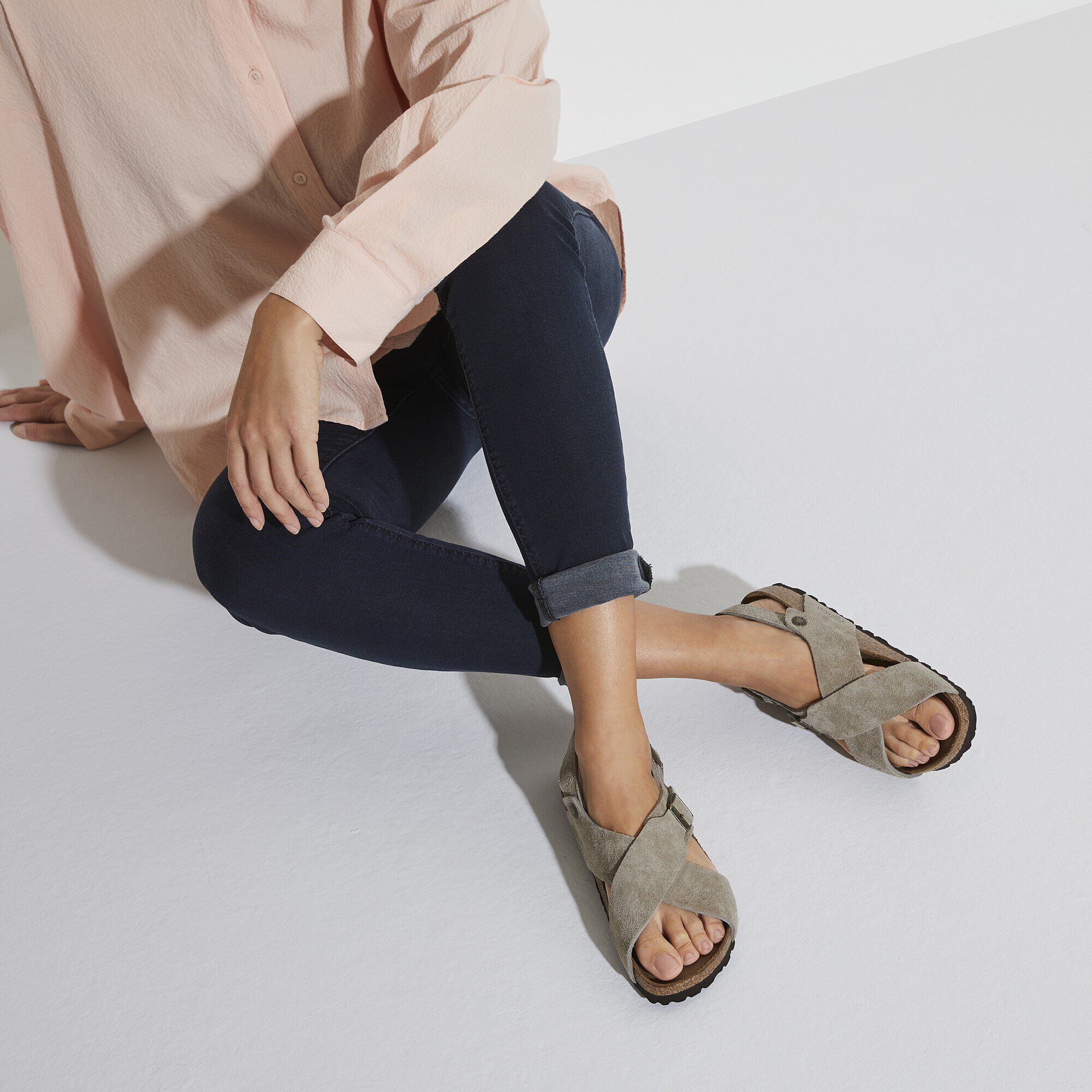 Tulum soft footbed suede leather sale