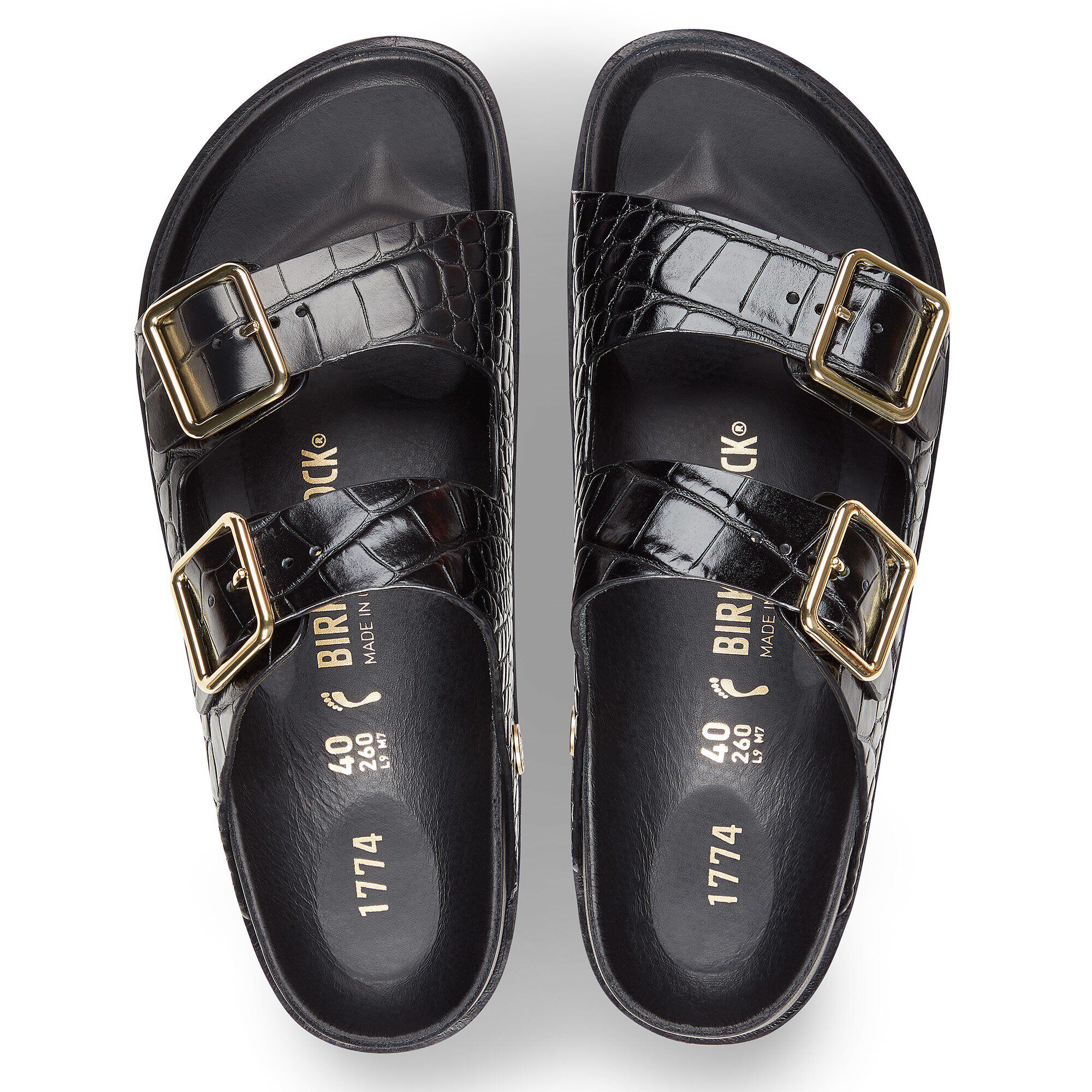 Crocodile skin birkenstocks Clearance