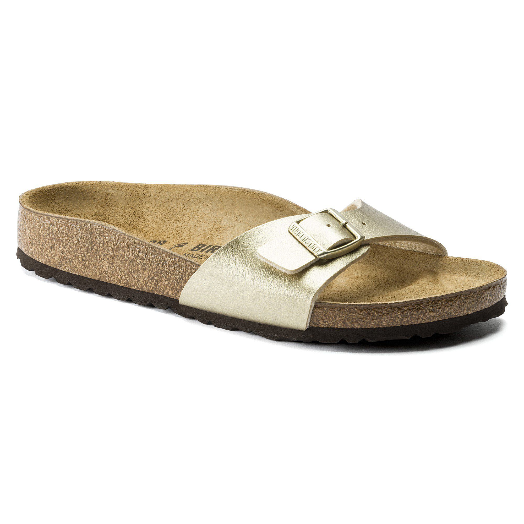 Madrid gold birkenstock Clearance