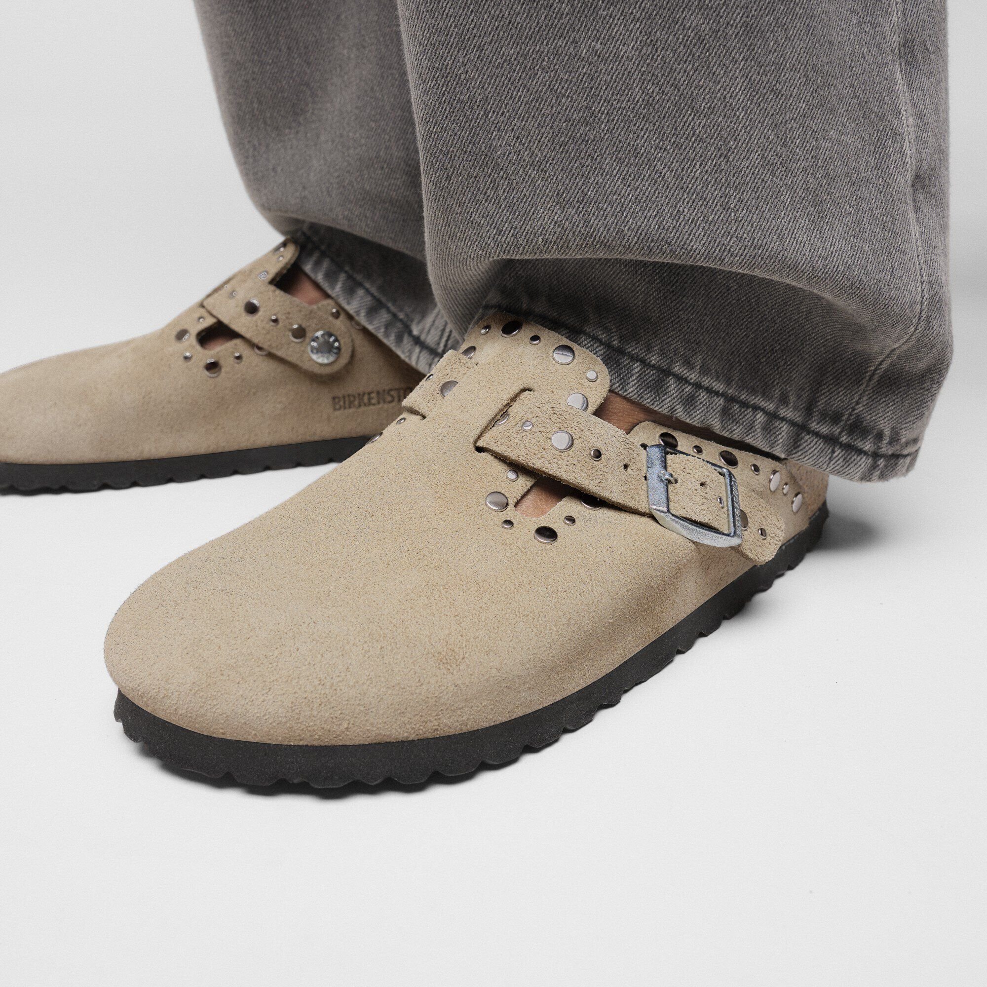 BIRKENSTOCK ボストンスエードレザー トープ Boston Rivet / ボストン リベット スエードレザー トープ