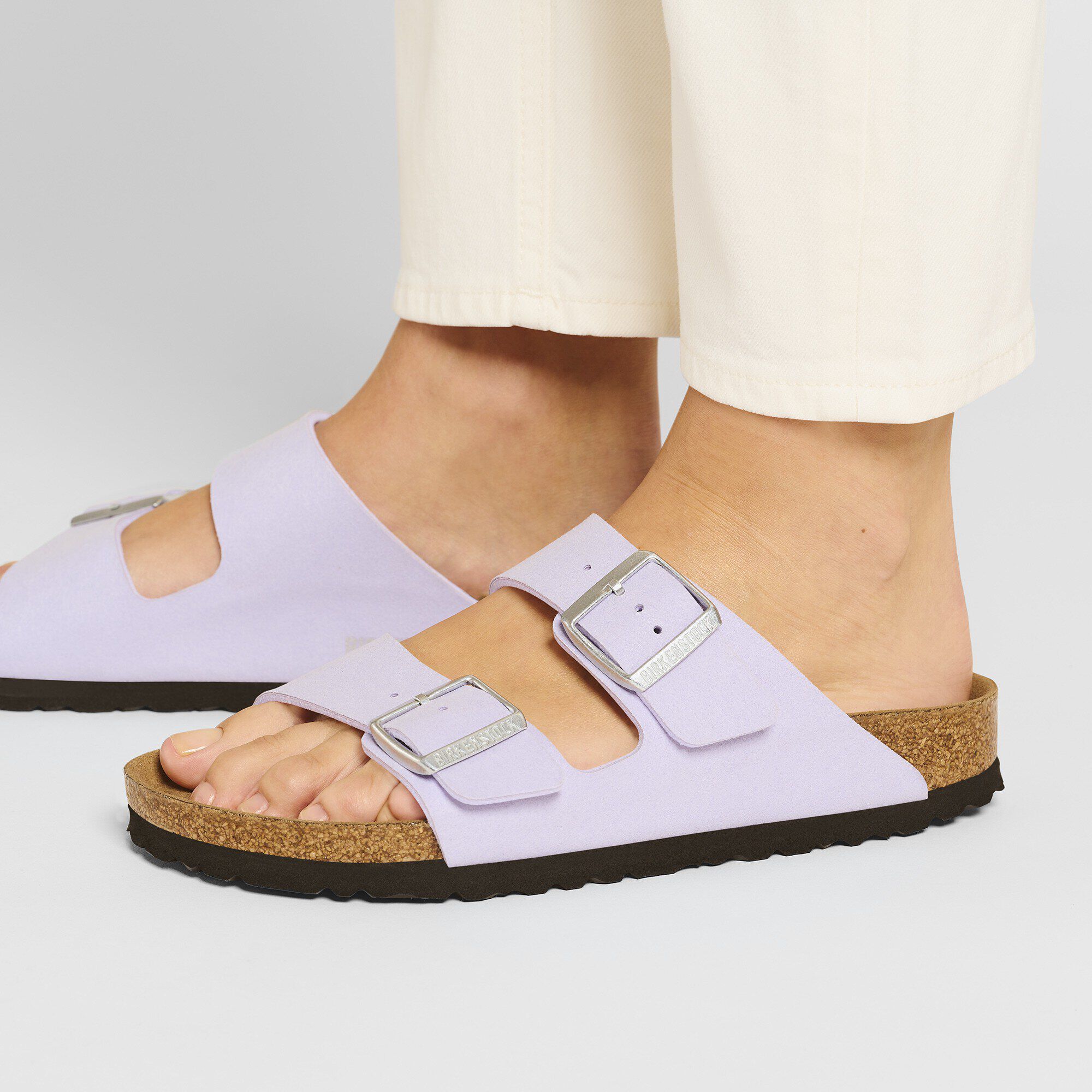 Arizona Vegan Synthetik Soft Birki Vegan Purple Fog BIRKENSTOCK