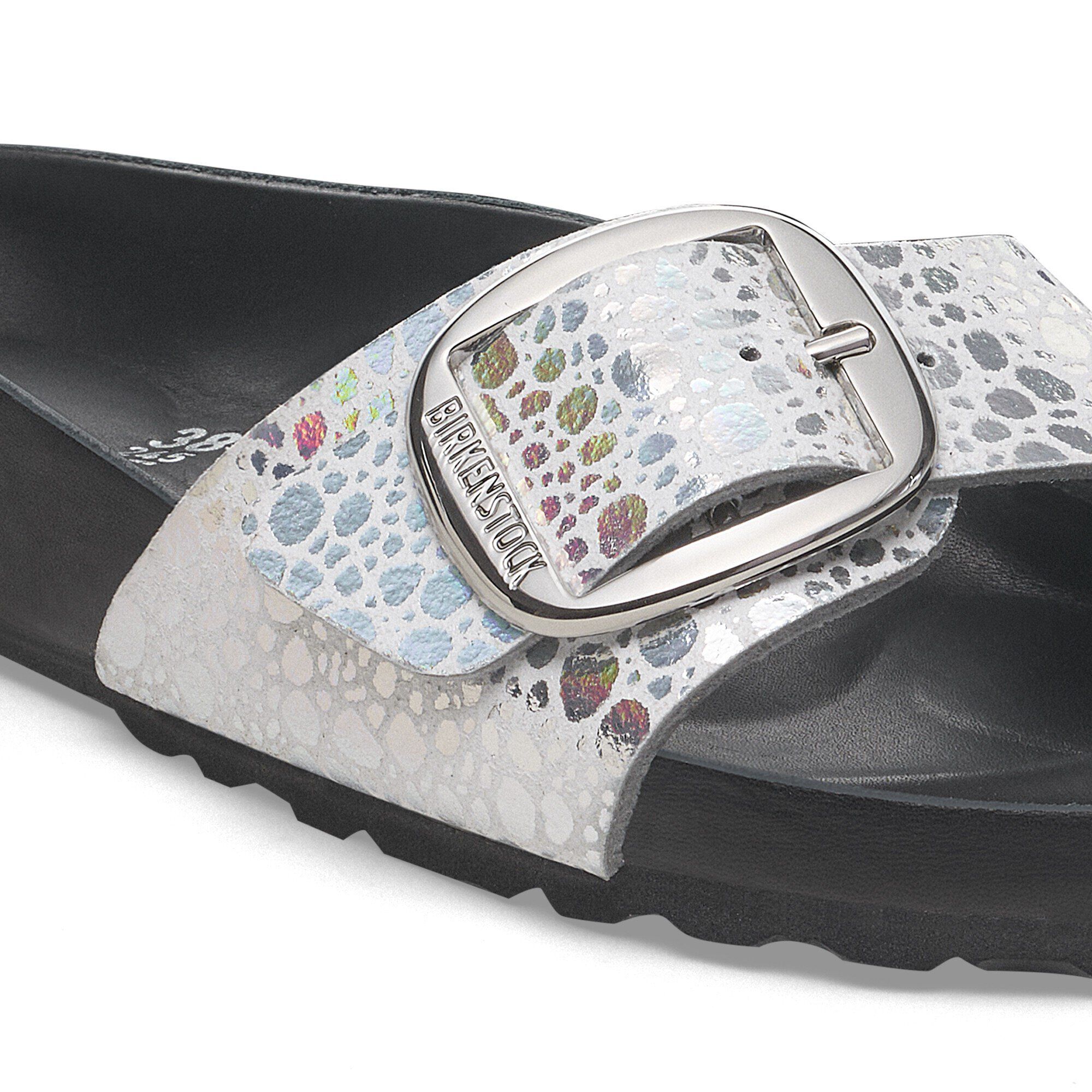 Madrid Synthetics Washed Metallic Silver | BIRKENSTOCK