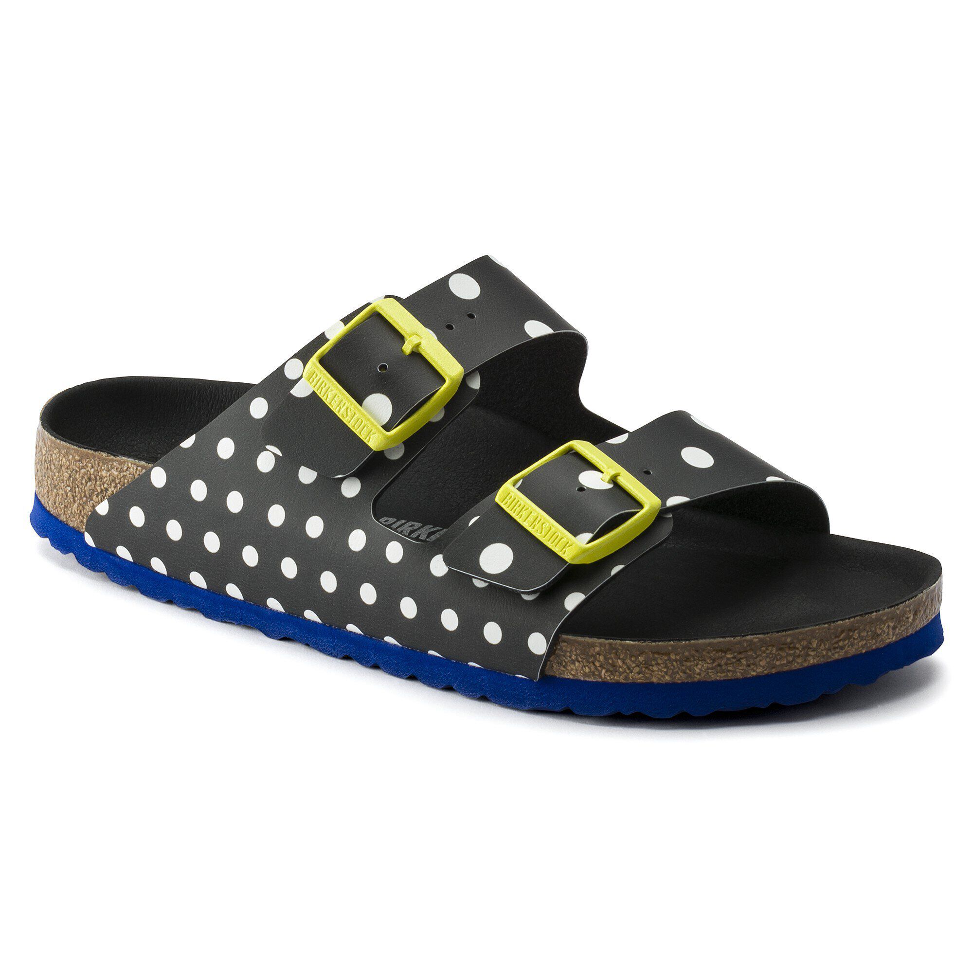 Birkenstock arizona black white dots clearance