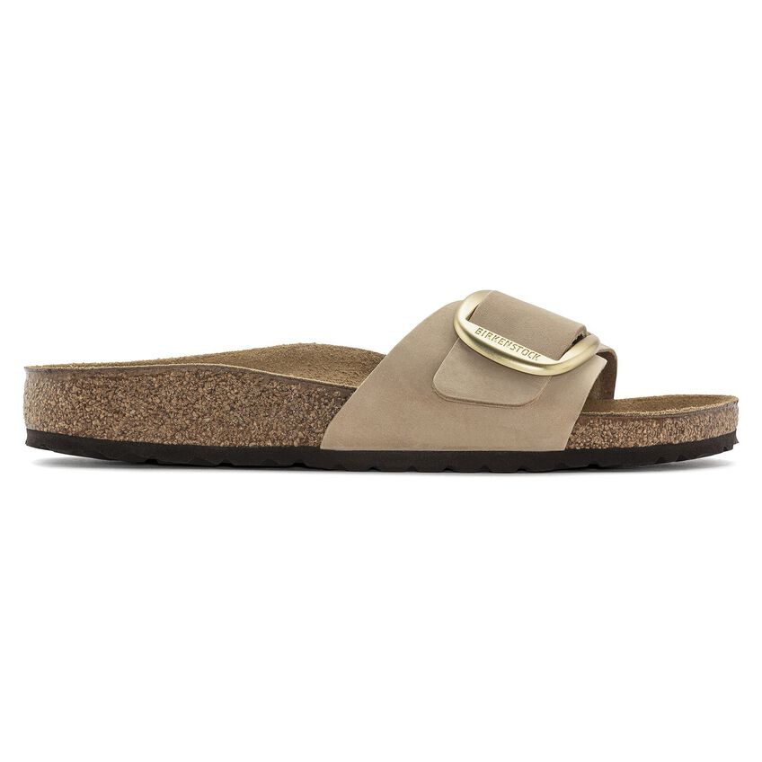Madrid Big Buckle Natural Leather Nubuck