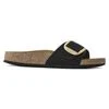 Madrid Big Buckle Nubuk Leather