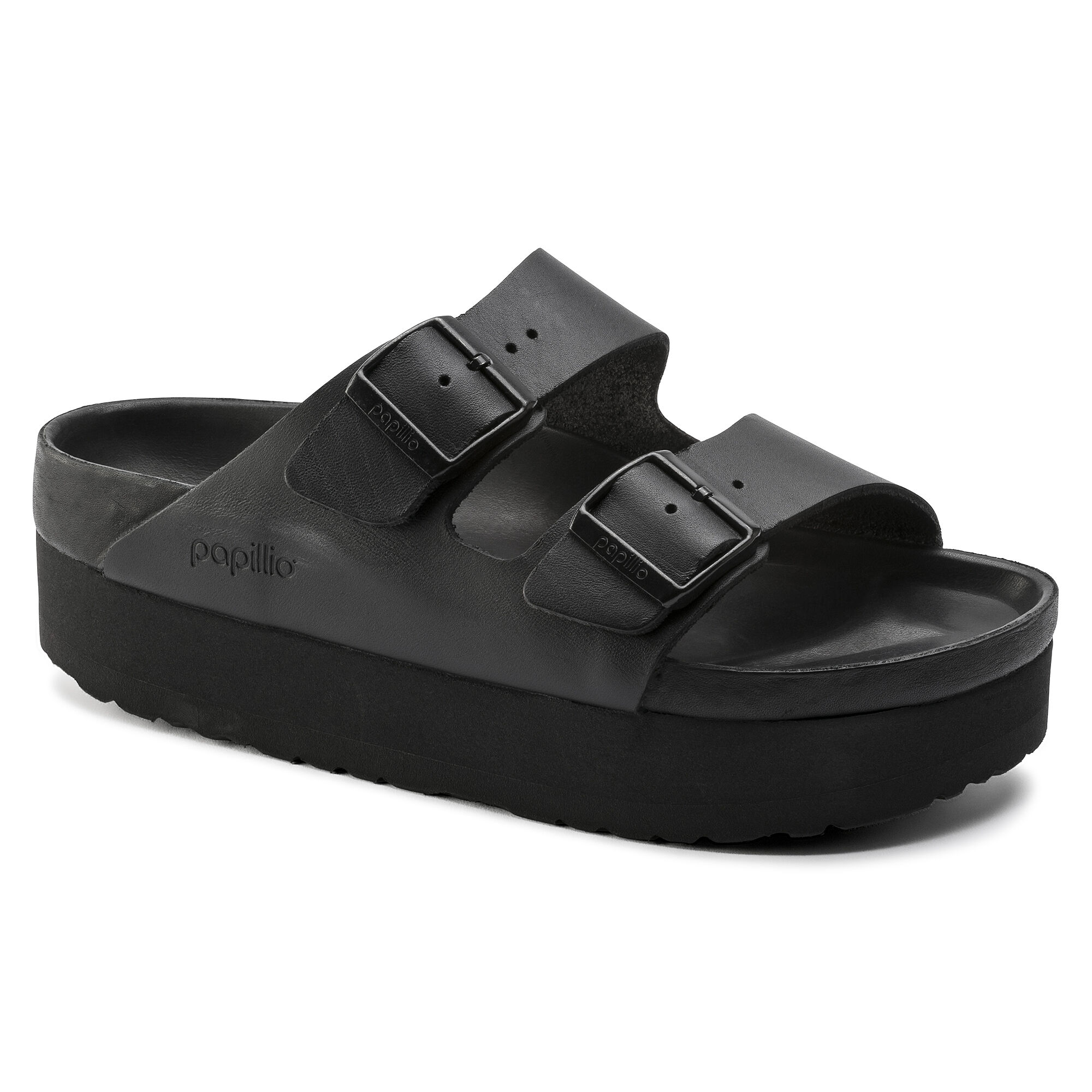 birkenstock platform sandals black