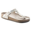 Gizeh Natural Leather Spotted Metallic Silver