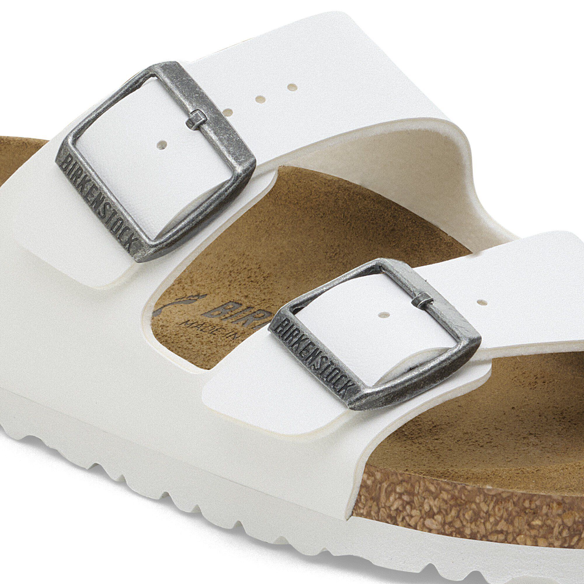 all white birkenstocks women's