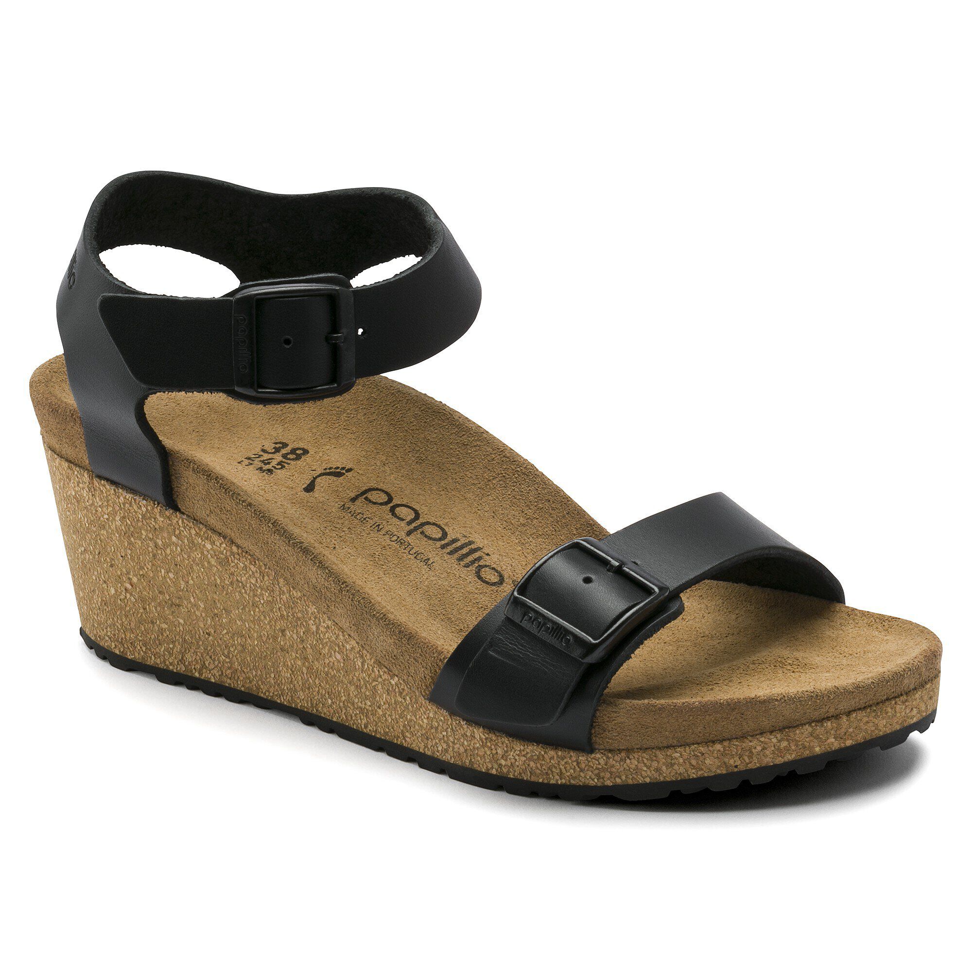 Soley Natural Leather Black BIRKENSTOCK