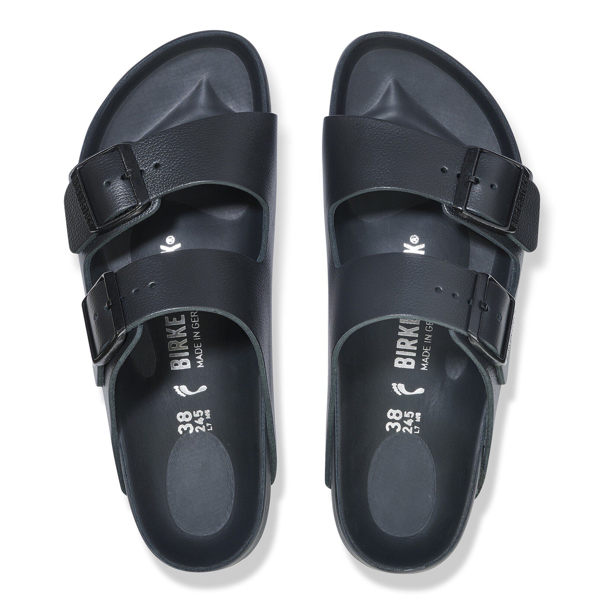 Birkenstock arizona natural leather black shop