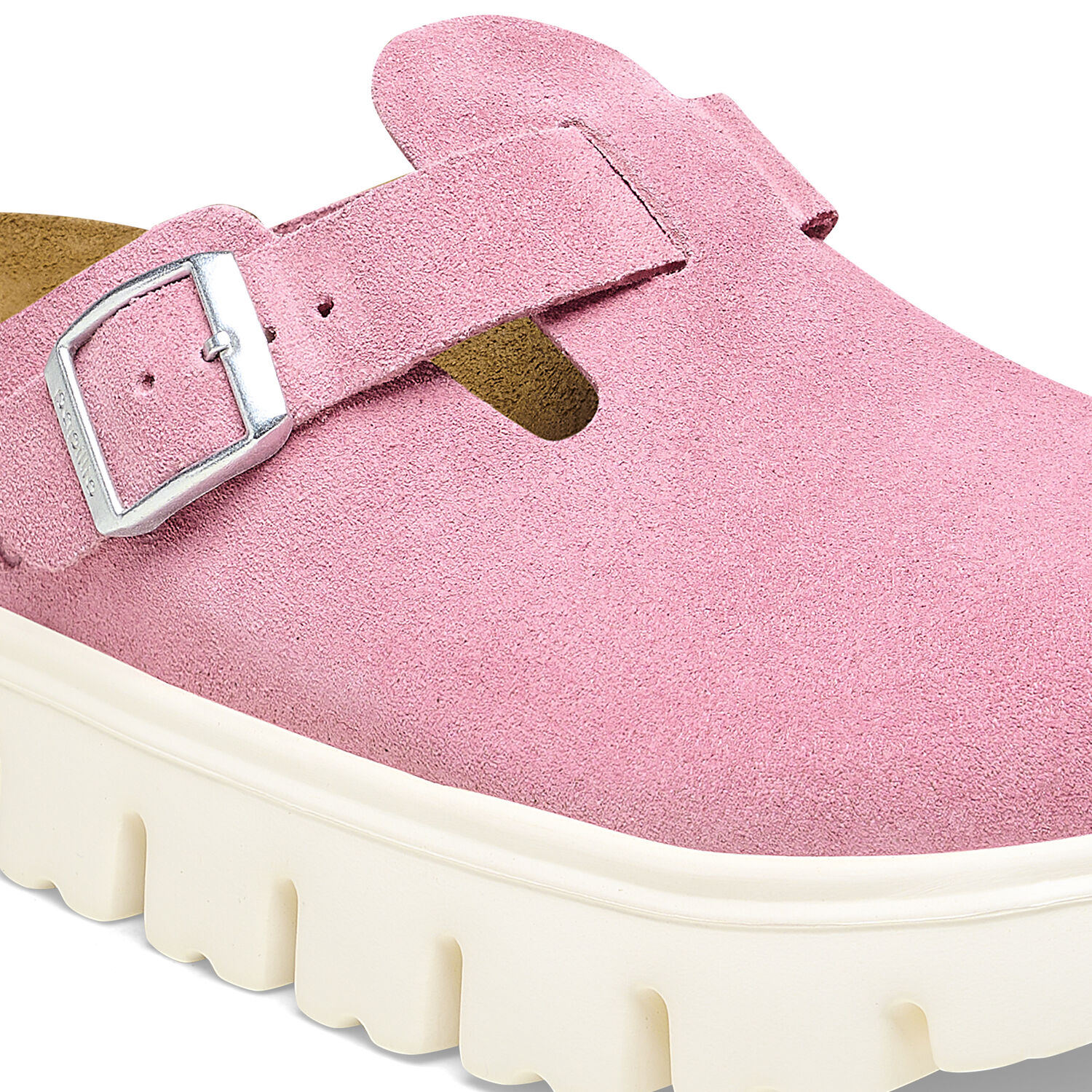 Boston Chunky Suede Leather Candy Pink | BIRKENSTOCK