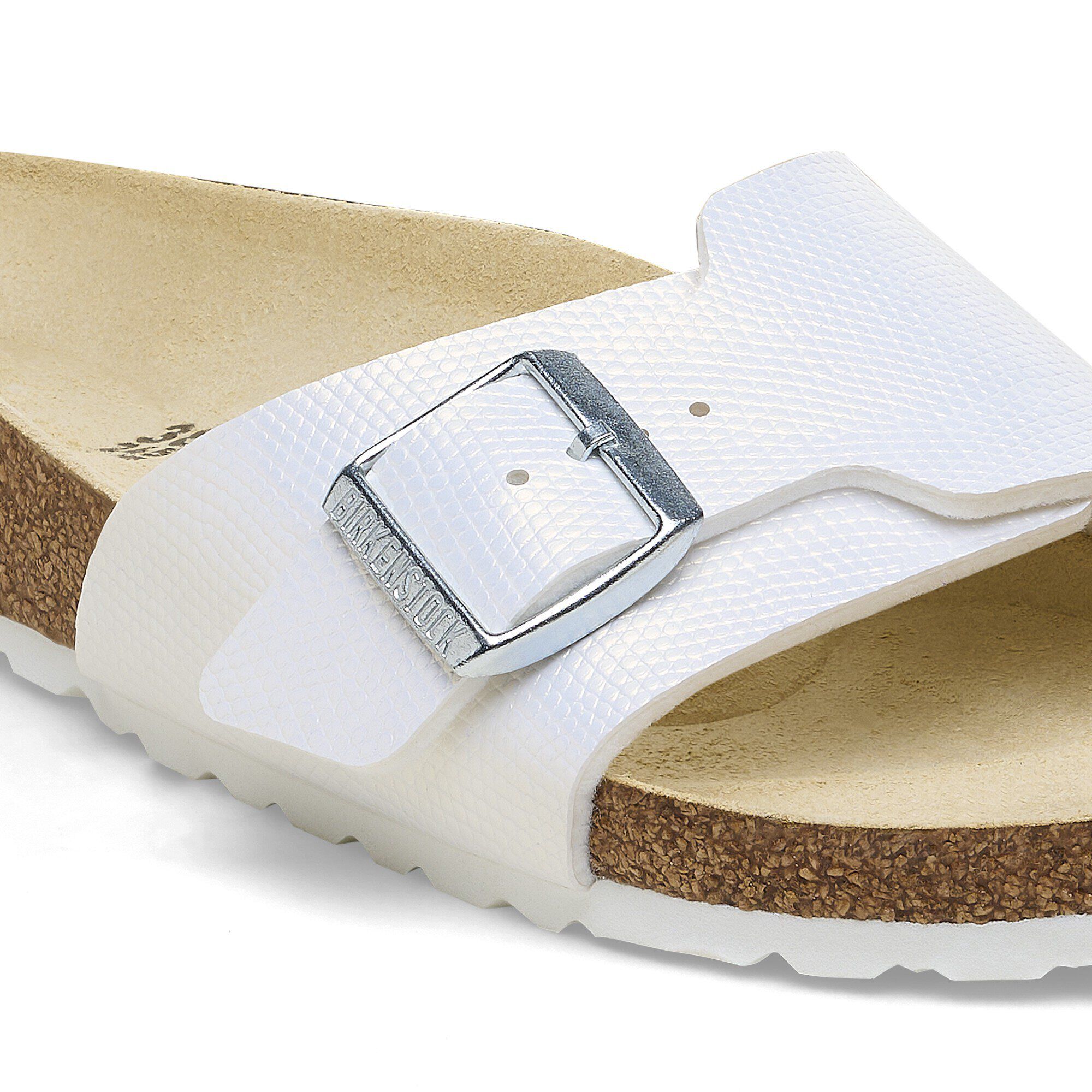 マイクラ 人気アイテム Embossed Birko-Flor BS Catalina Shiny BIRKENSTOCK | White Lizard 靴