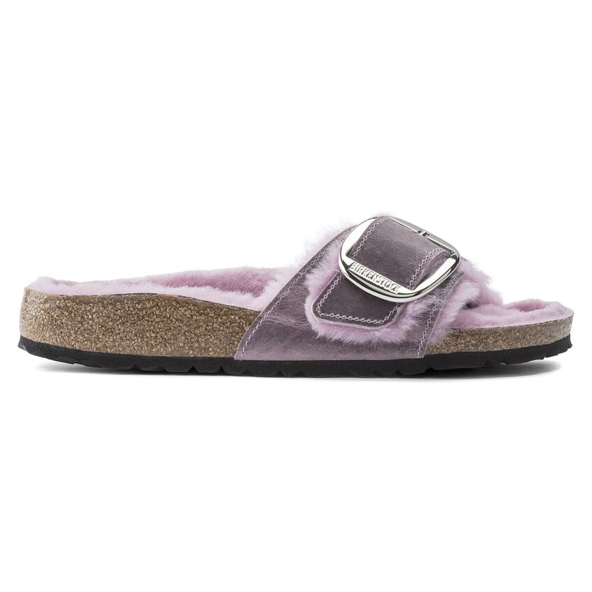 Madrid Big Buckle Shearling Natural Leather Oiled