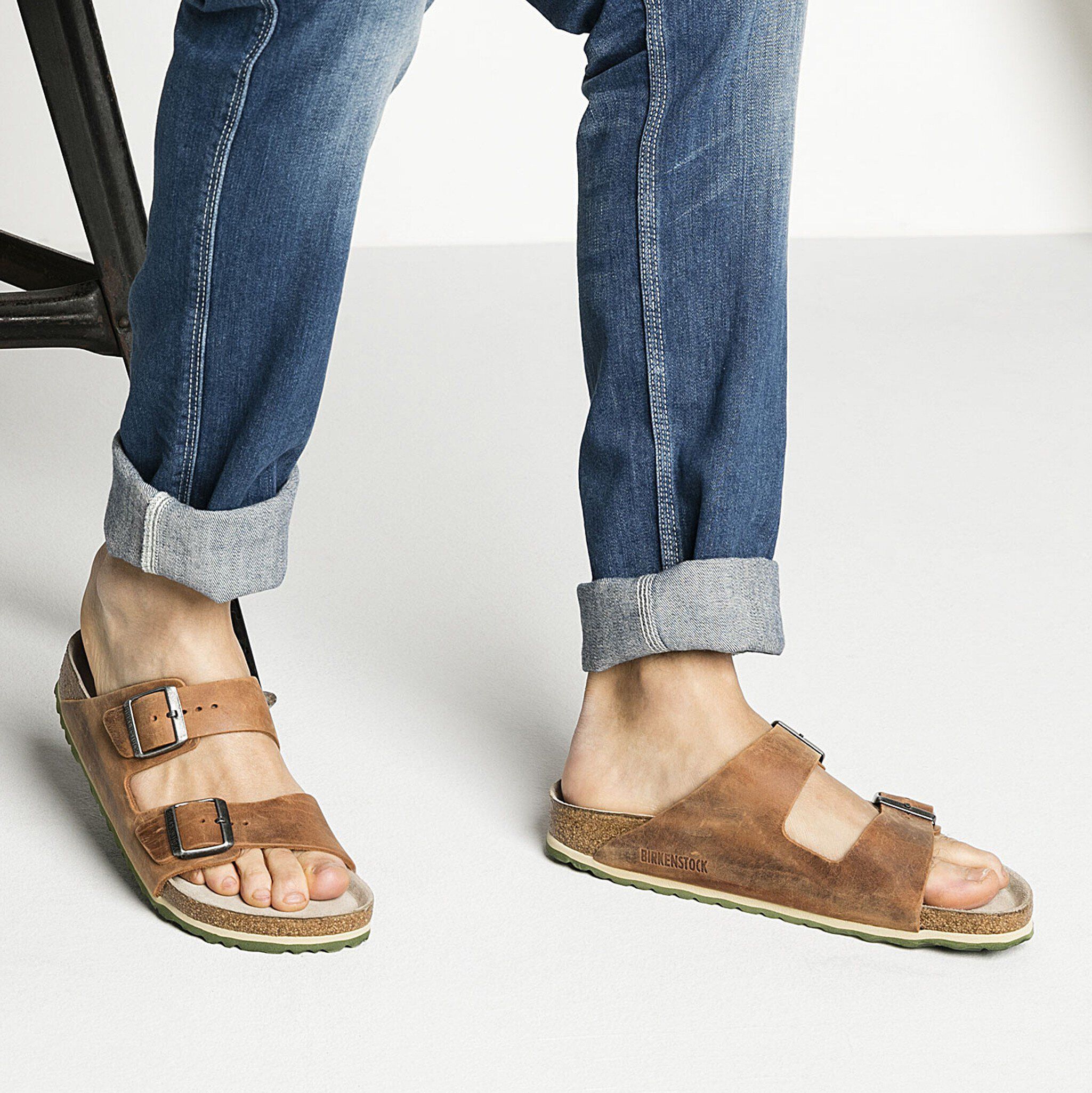 Birkenstock arizona oiled leather antique brown Clearance