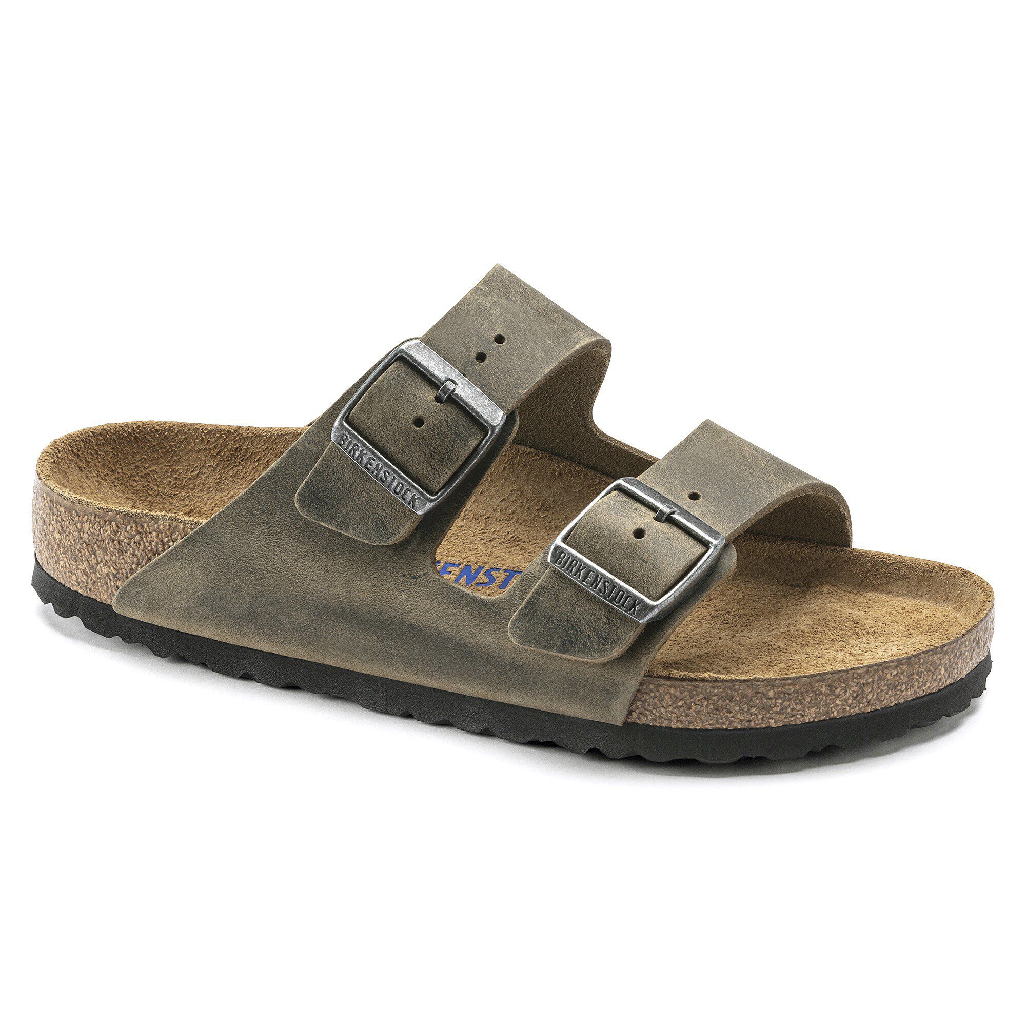 Arizona Weichbettung Naturleder Geolt Faded Khaki BIRKENSTOCK