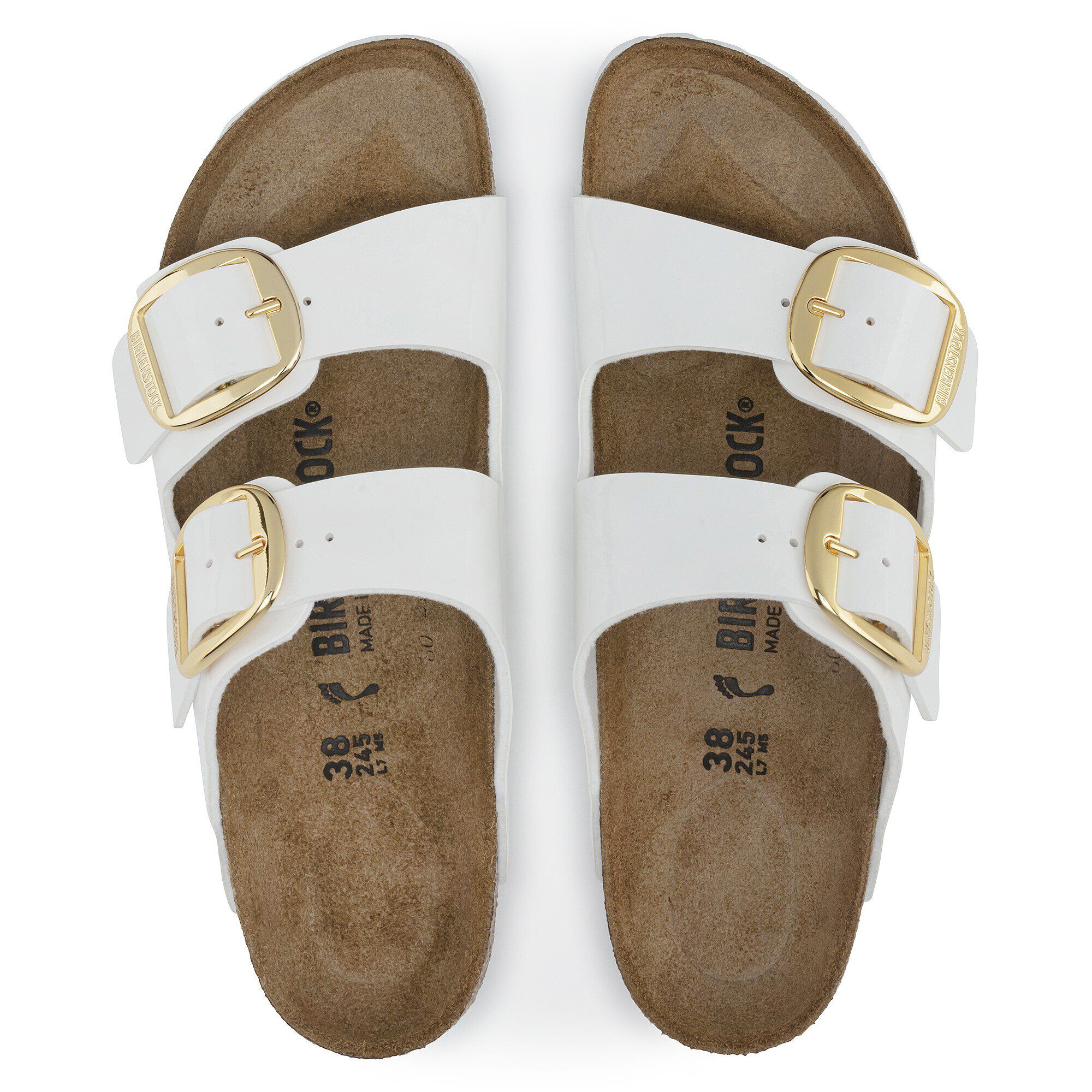 Patent white birkenstocks shop